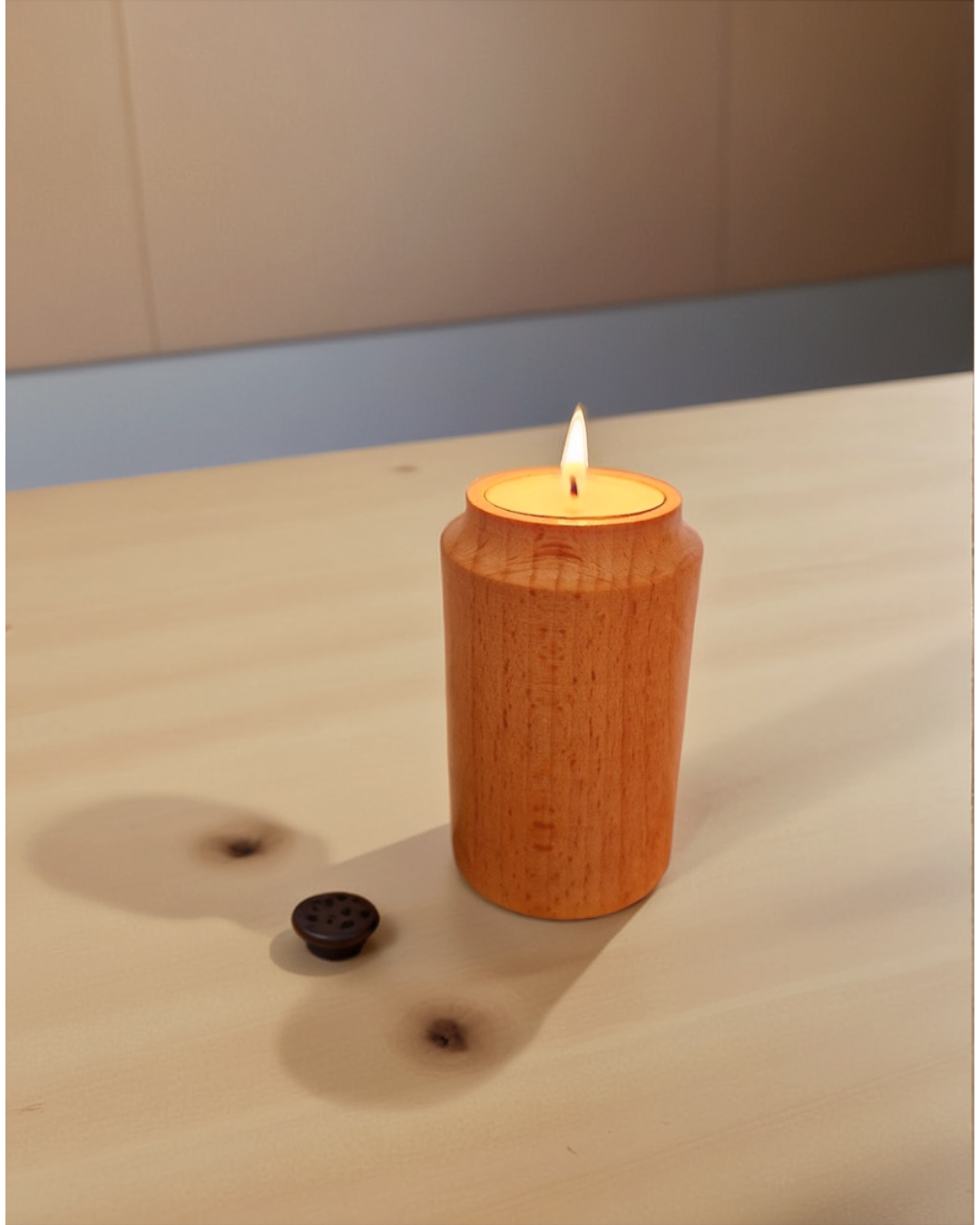 Set of 2 Cylindrical Straight candles
